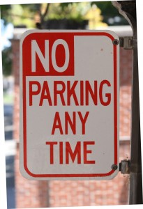 No Parking Anytime Sign